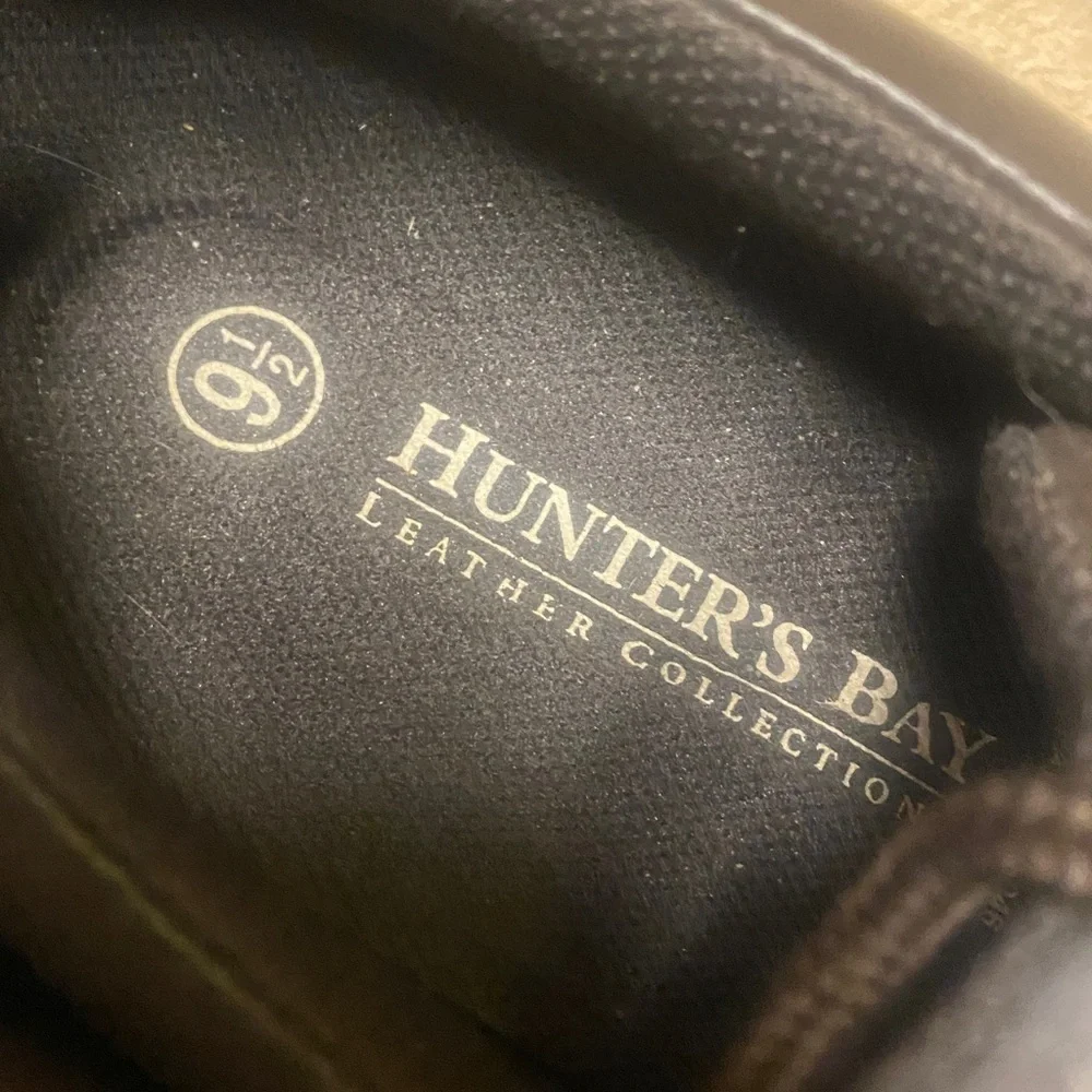 Hunter's Bay Brown Leather Size 9.5 Oxfords Career Wedding Guest Business
